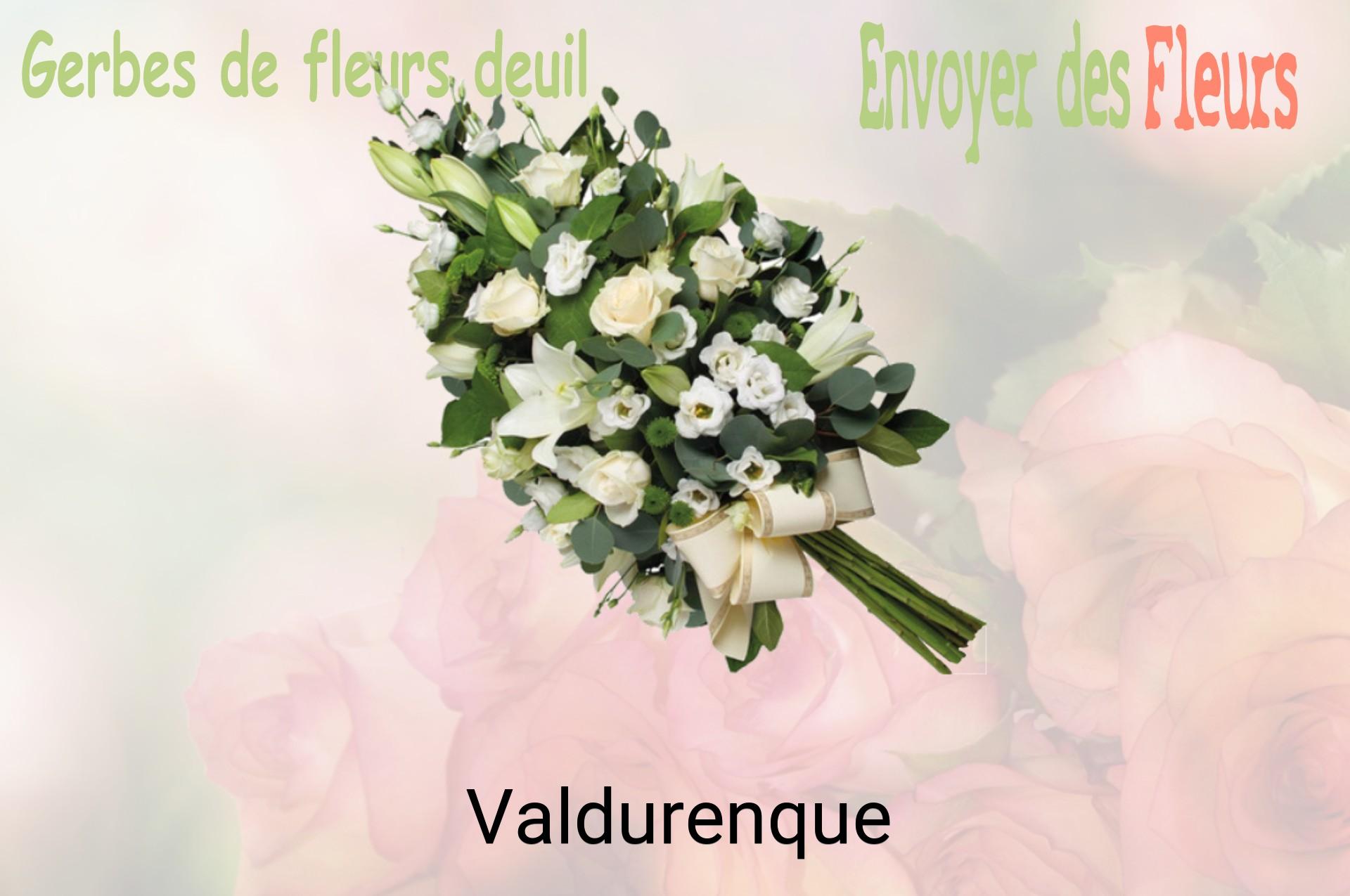 Gerbe de fleurs de deuil livrée à Valdurenque
